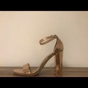Charlotte Russe Shoes - Rose gold heels Charlotte Russe Shoes - Rose gold heels